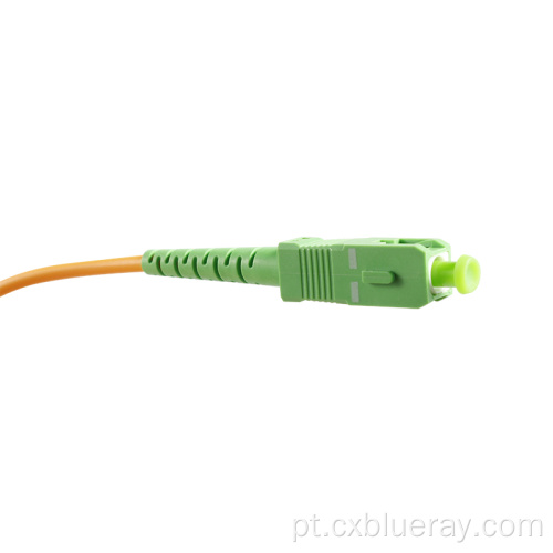 Cordão simples de fibra óptica de modo único